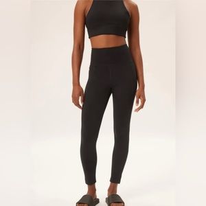 Girlfriend Collective Black Compression High-Rise Legging, size XL